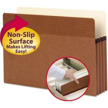 Esplendor Smead Easy Grip® Dosya Cebi, Düz Kesim Tablet, 3 – 1/2 Inç Genişletme, Yasal Ölçü, Ters Düşme, Kutu Başına 25 (73210)