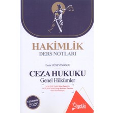Yetki Yayınları Hakimlik Ders Notları Ceza Hukuku Genel Hükümler