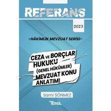Temsil Kitap Referans Mevzuat Serisi Hakimlik Ceza ve Borçlar Hukuku (Genel Hükümler) Mevzuat Konu Anlatımı