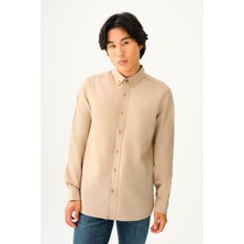 Esplendor Oft Regular Fit Erkek Gömlek F2030872,KREM Xxl