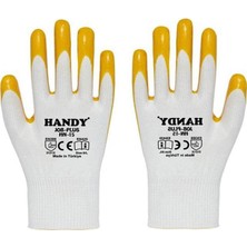Esplendor Handy Hn-15 Nitril Kaplama Iş Eldiveni Sanayi Inşaat Usta Eldiven 9/l (1 Çift)