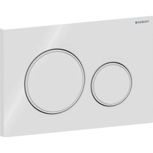 Esplendor Geberit Sigma 20 Basma Plakası, Beyaz/mat Beyaz, UP720, UP320 ve UP300 Için