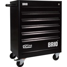 Esplendor Brio Hareketli Takım Dolabı 6 Çekmece Siyah Boş