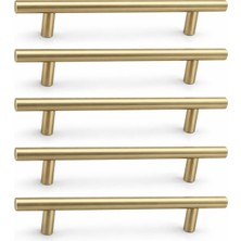 Esplendor 192 mm Alteta (5 Adet) Soft Altın Metal Mobilya Mutfak Dolap Çekmece Dolabı Kulbu Kulpu Kulpları