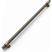 Esplendor Hisar Antik Sarı Metal Kulp 512 mm Tırtıklı Desen Mobilya Çekmece Mutfak Dolabı Dolap Kulpları Kulbu