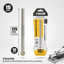 Esplendor Sgs 10MM Rulmanlı Uzun Seramik ve Granit Kesme Elması – 125MM Tungsten Carbide Kesici Uç – VTECH120 Seramik Kesme Makinesi ile Uyumlu (SGS150)