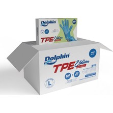 Esplendor Dolphin Mavi Tpe Eldiven 100 Adet x 20 Paket - Koli (M)