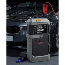 Global Taşınabilir Araç Çalıştırma Jump Starter Hava Pompası Dijital Basınç Göstergeli Güç Bankası