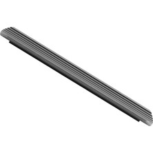 Esplendor Kanal Kulp Füme Çizgili 320 mm Metal Mobilya Gardırop Çekmece Dolap Kapak Kulpu Kulbu Modern Kulplar
