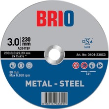 Esplendor Brio 0404-230X3 Kesme Taşı 230X3 Metal