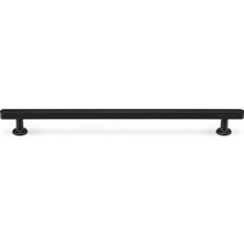Esplendor Ceylan Siyah Çekmece Kulp 224 mm 1 Adet Mat Siyah Dolap Mobilya Kapak Kulpu Modern Tasarım