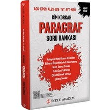 Öğreti Akademi Yayıncılık Kpss Meb-Ags Ales Dgs Tyt Ayt Msü 222 Soruda Paragrafın Şifresi Soru Bankası Çözümlü