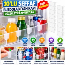 NW NessiWorld 10'luşeffaf Buzdolabı Yan Kapı Düzenleyici Buzdolabı Dolap Içi Bölümleyici Aparatlar