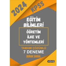 Vova Yayınları Kpss Eğitim Bilimleri Öğretim Ilke ve Yöntemleri Tamamı Çözümlü 7 Deneme