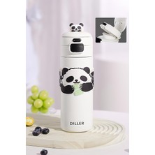 Esplendor Dıller 480 ml Tek Kapak Çift Kullanım Pipetli/pipetsiz Taşıma Kulplu Vacum Cup/çelik Termos -FFD9240