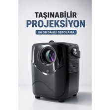 Global Taşınabilir Projeksiyon 64 GB Dahili Depolama