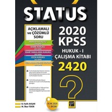 Gazi Kitabevi Status 2020 Kpss Hukuk - 1 Çalışma Kitabı