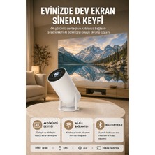 Global Kablosuz Projeksiyon Cihazı 4K Destekli HDMI USB Oyun Uyumlu