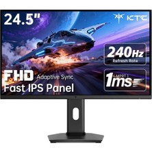 TeknoKapsül H25T7-3 24.5'' Fhd 240HZ Fast IPS 1ms Mprt Pivot Gaming Monitör