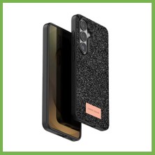 Bezos Onegif Samsung Galaxy S26 Plus Uyumlu Bright Simli Kapak - Siyah Umt
