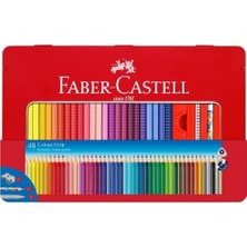 TeknoKapsül Faber Castell Grip Boya Kalemi Tin 48'li
