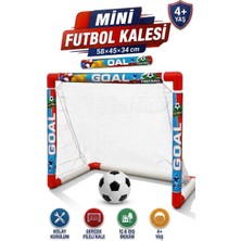 Oyuncakzade Minyatür Futbol Kalesi + Top Set 2+ Yaş İçin Dayanıklı Plastik Eğlenceli Spor Oyuncağı