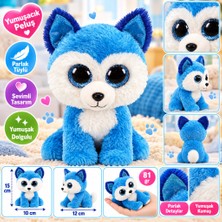NW NessiWorld Mavi Husky Peluş Köpek Prince 15 cm