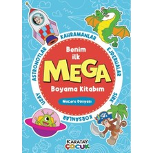 Karatay Çocuk Yayınları Mega Boyama Kitabım - Macera Dünyası