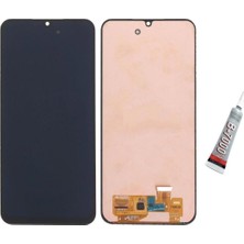 Mabelme Store Samsung A25 Uyumlu OLED Ekran Dokunmatik Çıtalı (Siyah) B7000 Yapıştırıcı