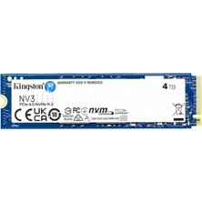 Mabelme Store 4 Tb Kıngston Nv3 M.2 Nvme Pcıe Gen4 6000/4000MBS SNV3S/4000G