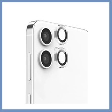 Yuva Izi Samsung Galaxy A06 Uyumlu Raze Metal Kamera Lens - Gümüş Ajs