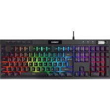 TeknoKapsül Kb-68 Shin Siyah Rainbow Q Membrane Klavye