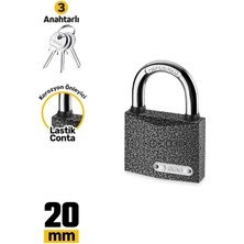 Colezium 1320 Gri Asma Kilit Kısa 20 mm