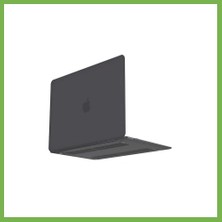Bezos Macbook Pro 14.2 2021 Macbook Uyumlu Buzlu Kapak - Füme Umt