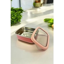 TeknoKapsül Dikdörtgen Saklama Kabı 1,40 L Pembe VP-930, Pembe