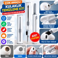 Adalı Store Çok Amaçlı Yumuşak Fırçalı Kablosuz Kulaklıklar Için Kulaklık Temizleme Kiti