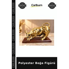 Carlburn Özel Üretim Polyester Boğa Figürü Figür Aksesuar Ofis