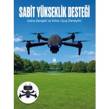 TeknoKapsül App Kontrollü Mini Drone 4K Hd Kamera, 360° Takla ve Katlanabilir Tasarım