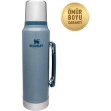 TeknoKapsül Stanley Klasik Vakumlu Açık Mavi 1 Litre Çelik Termos