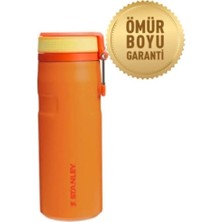 TeknoKapsül Stanley The Iceflow Twist Flip Termos 0.47 L Goldenrod Coral
