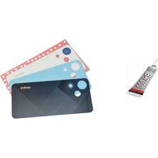 Kpln Store Infinix Hot 30I Uyumlu Batarya Kapağı (Siyah) + B7000 Yapıştırıcı