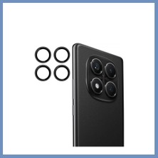 Yuva Izi Joko Redmi Note 14 Pro 4g Uyumlu Pvd Metal Kamera Lens - Siyah Ajs