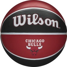 Velora Wilson Basketbol Nba Team Trıbute, Chıcago Bulls, Dış Mekan, Kauçuk, Boyut: 7