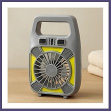 Teknokapsül USB Şarjlı 2in1 Mini Fan ve Fener 10W ? 2 Kademe, Su Geçirmez, Taşınabilir Bzsth