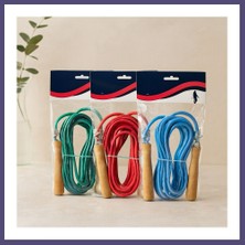 Teknokapsül Ahşap Saplı Pvc Atlama Ipi 5 M - Renkli Bzsth