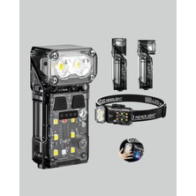 TCX Pratik 3 Fonksiyonlu LED Far El Feneri 1200 Mah Uzun Pil Ömürlü