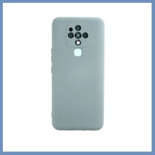 Yuva Izi Tecno Camon 16 Uyumlu Kılıf Nano Içi Kadife Silikon - Buz Mavisi Ajs