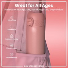 Str Store Paslanmaz Çelik Ince Suluk - Gül Pembe - 600 ml - Sızdırmaz