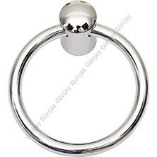 Myg Plus Gürçay Çekmece Kapak Kulpu Halka 60 mm Krom (2 Adet)
