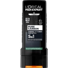 Str Store L'oréal Men Expert Pure Carbon 5'i 1 Arada Duş Jeli ve Şampuan, 400 ml